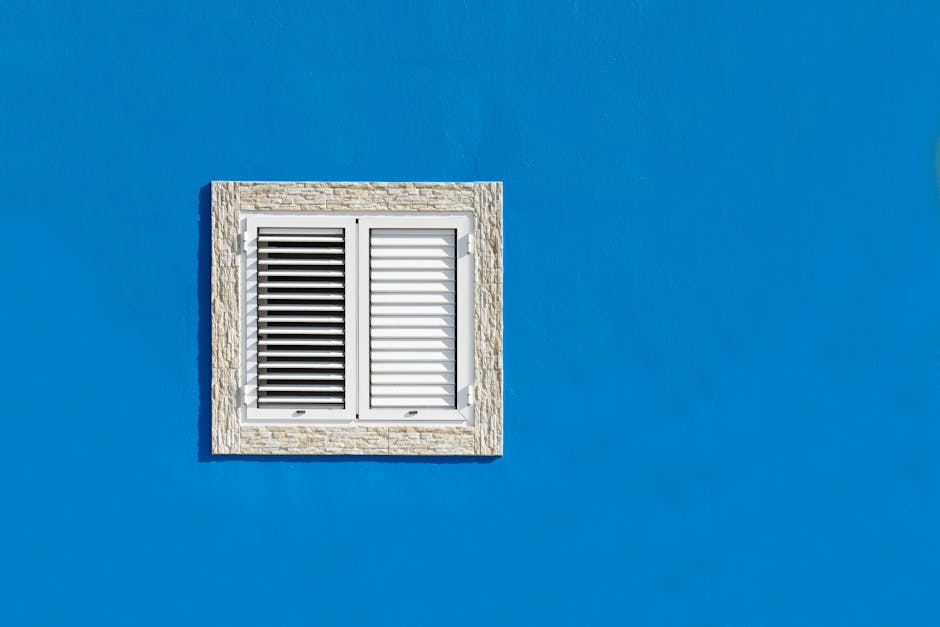 Clean white vinyl window frame detail